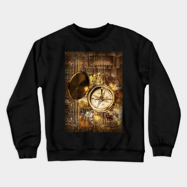 Compass steampunk Crewneck Sweatshirt by Durro